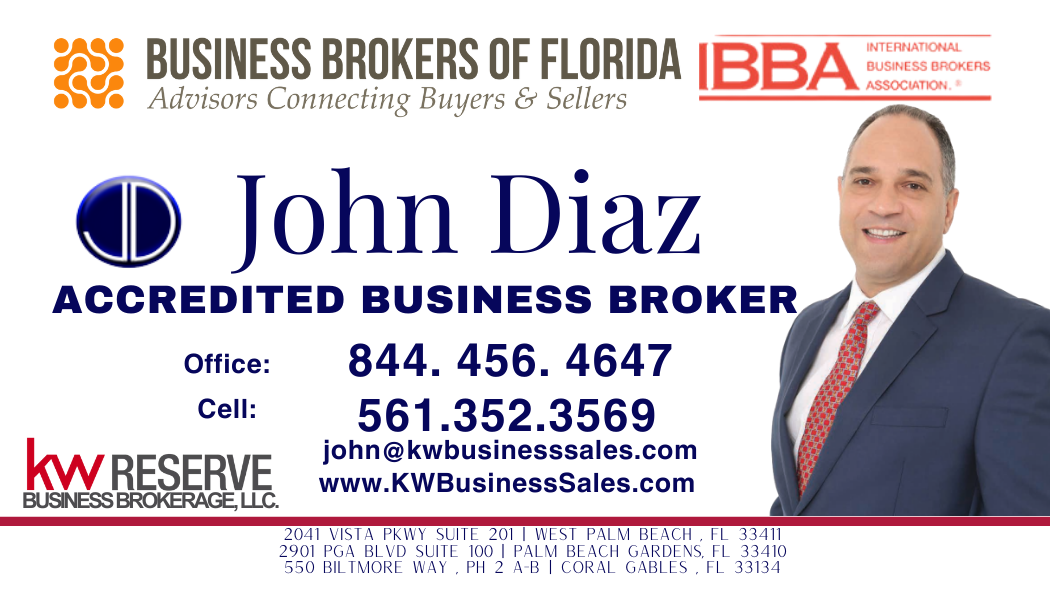 John Diaz - Accredited Business Broker - Business Brokers of Florida / KW Reserve Business Brokerage