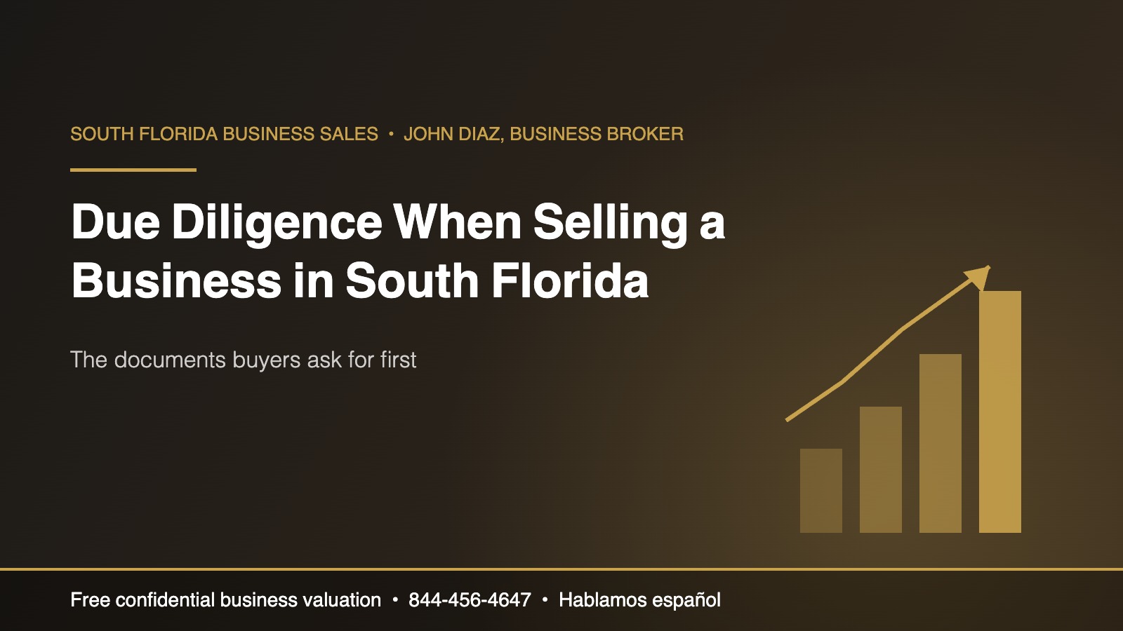 Due diligence when selling a business in South Florida - document checklist