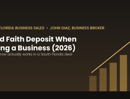 Good Faith Deposit When Selling a Business in South Florida: How Escrow Actually Works (2026)