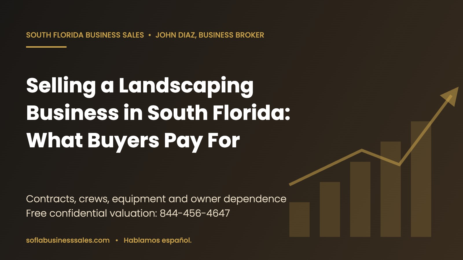 Selling a landscaping business in South Florida: what buyers pay for