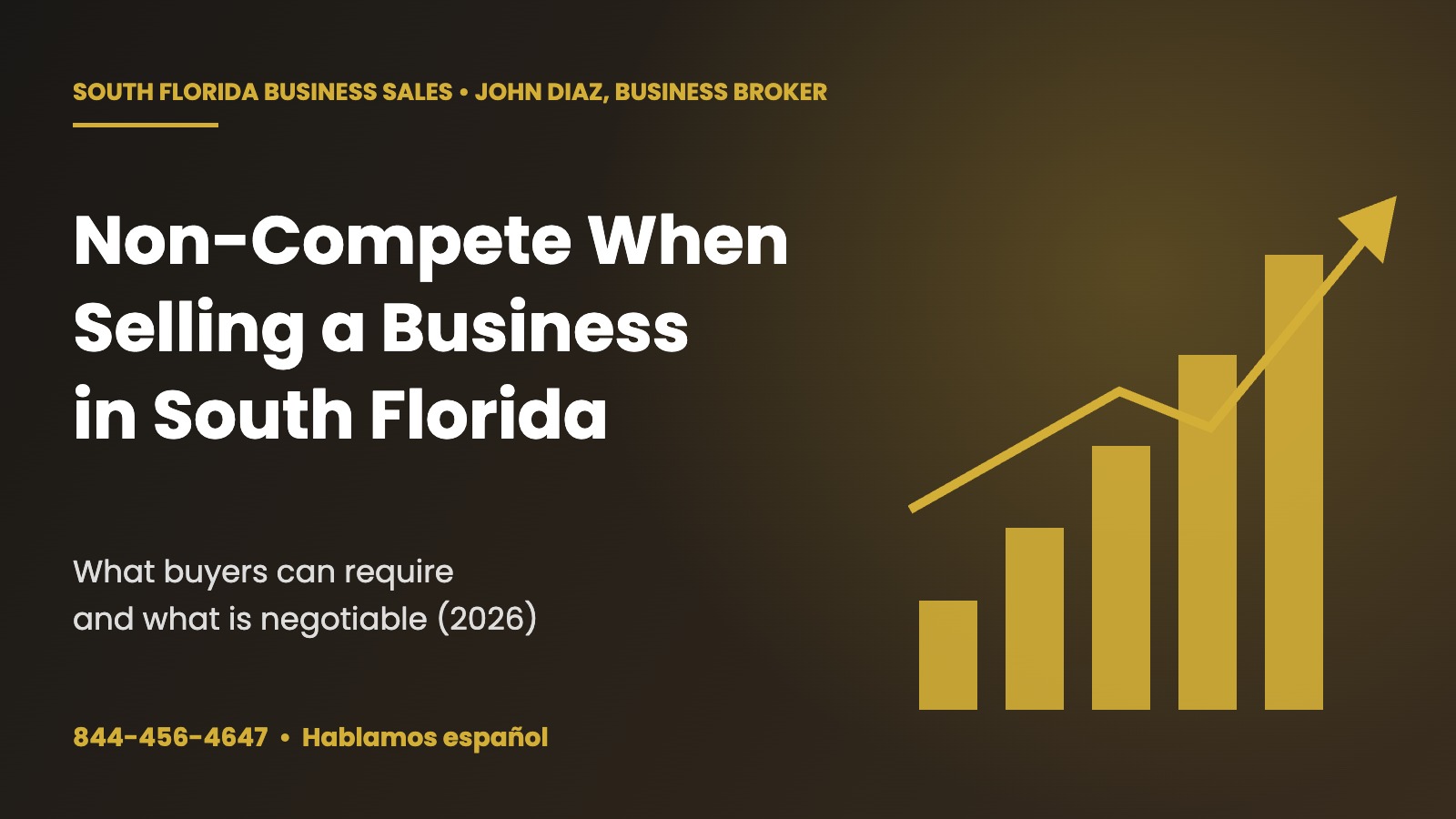 Non-compete when selling a business in South Florida — header graphic