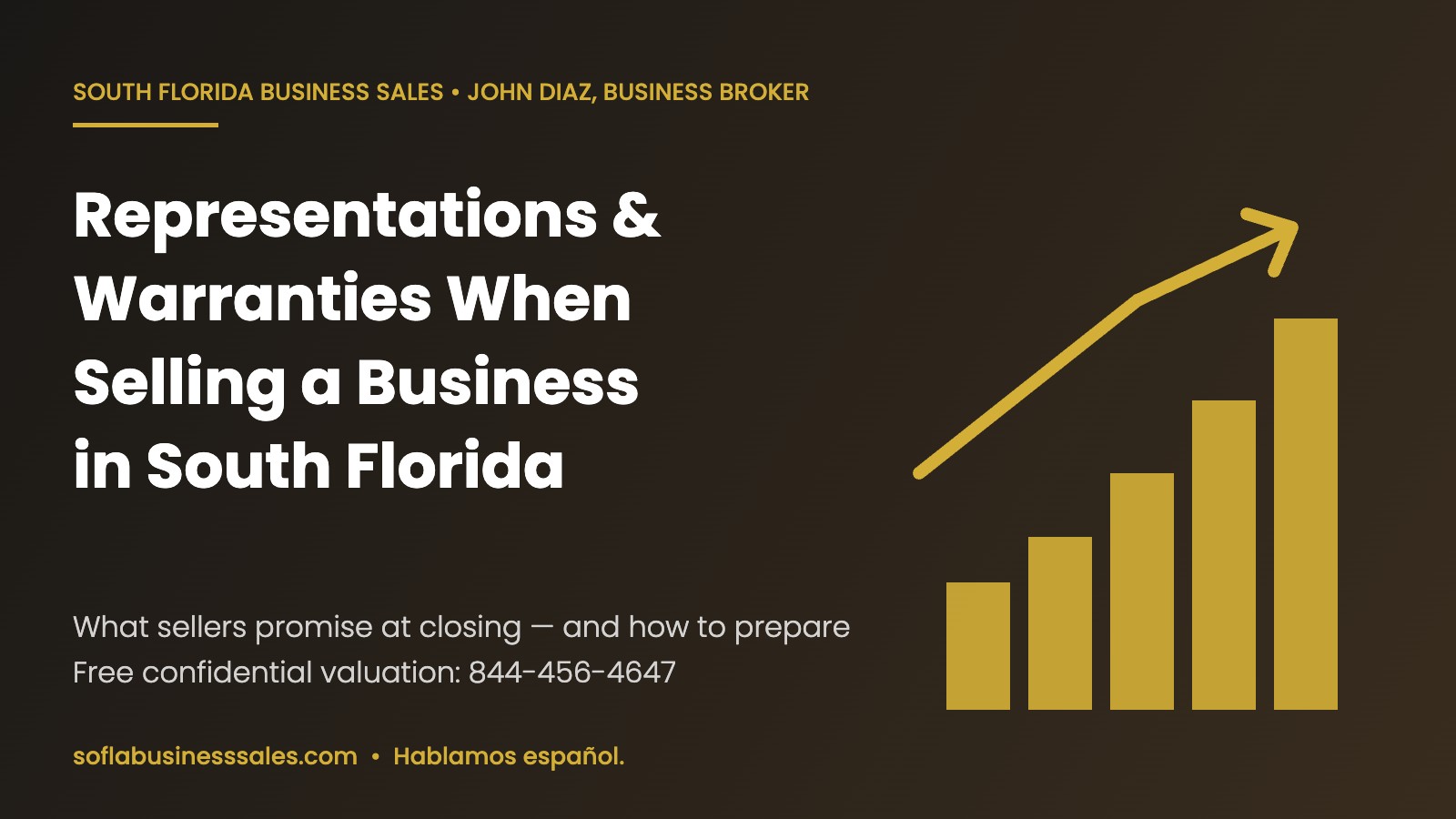 Representations and warranties when selling a business in South Florida