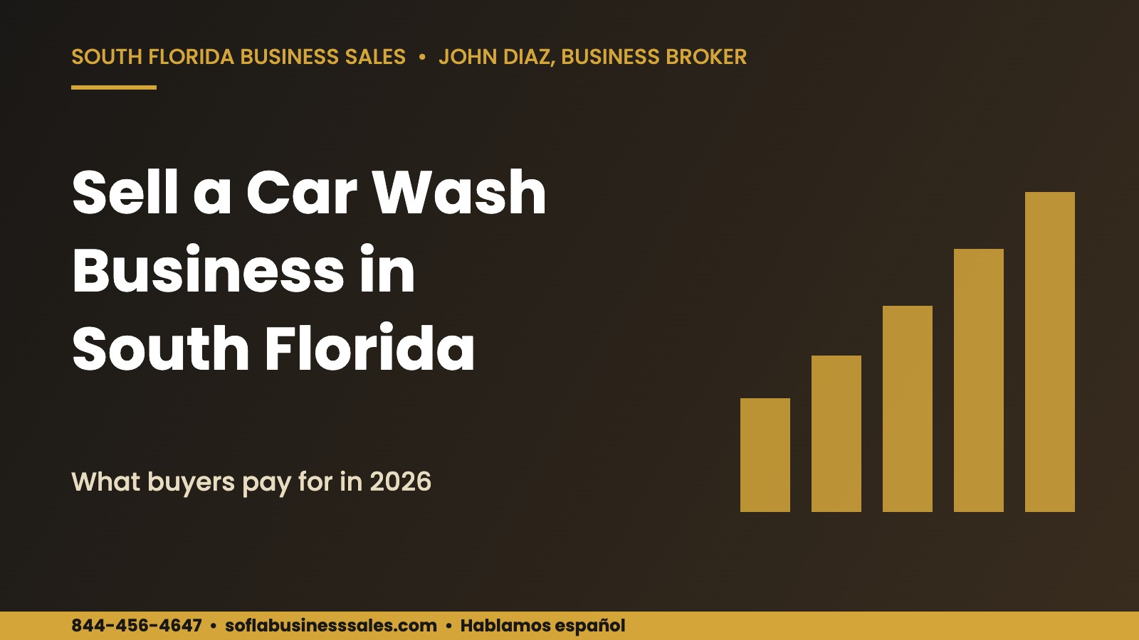 Sell a car wash business in South Florida - 2026 guide