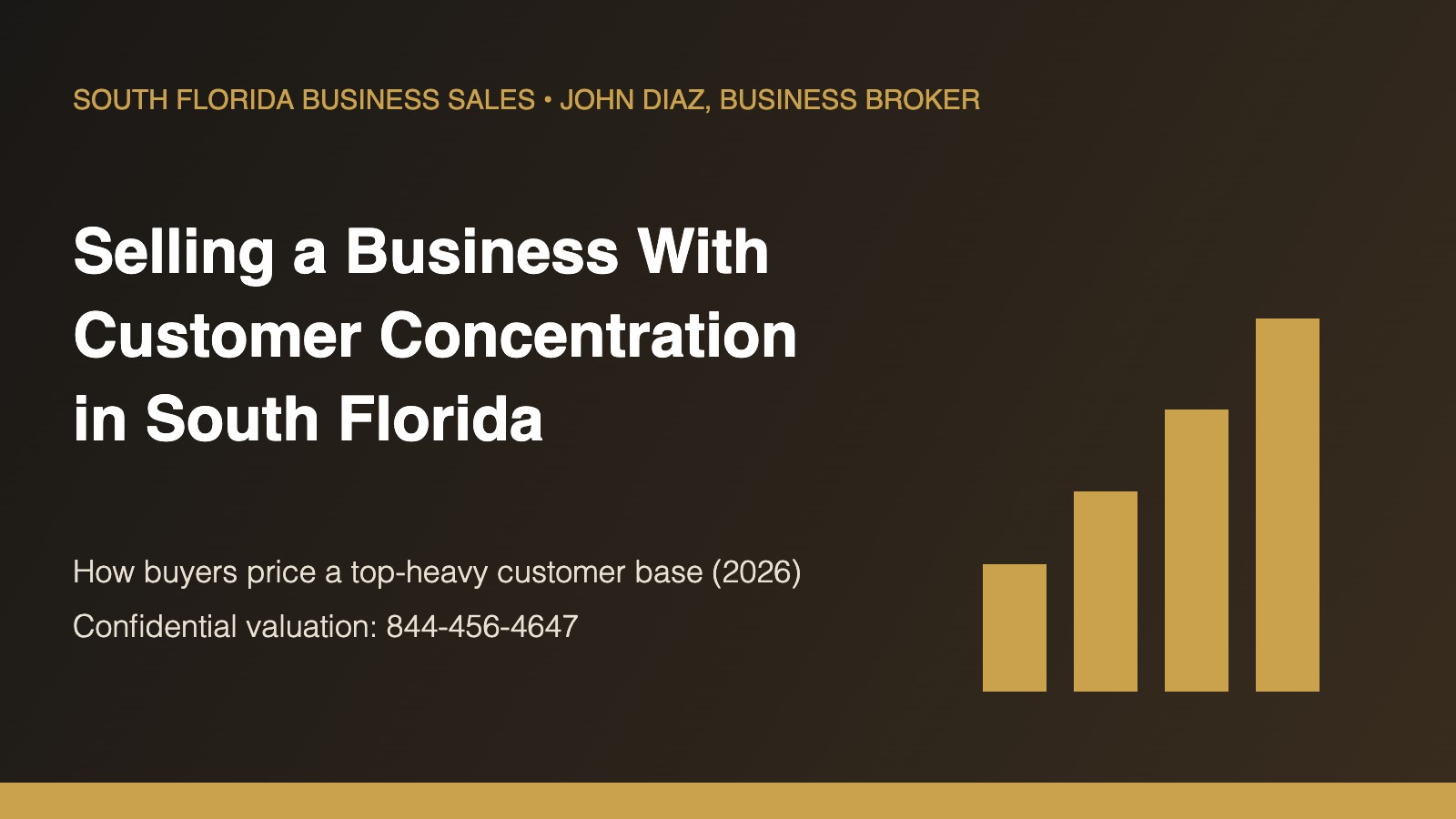 Selling a business with customer concentration in South Florida - South Florida Business Sales