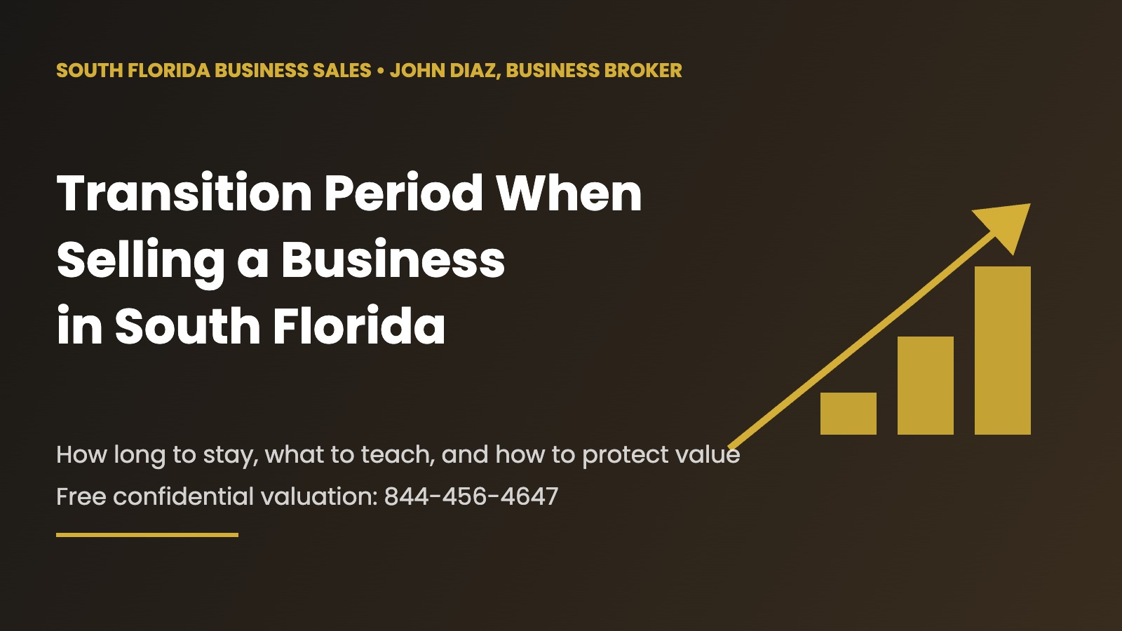 Transition period when selling a business in South Florida - South Florida Business Sales